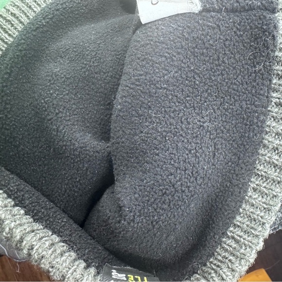 Turtle Fur Gray and Black Ribbed Knit Hat - Picture 5 of 5